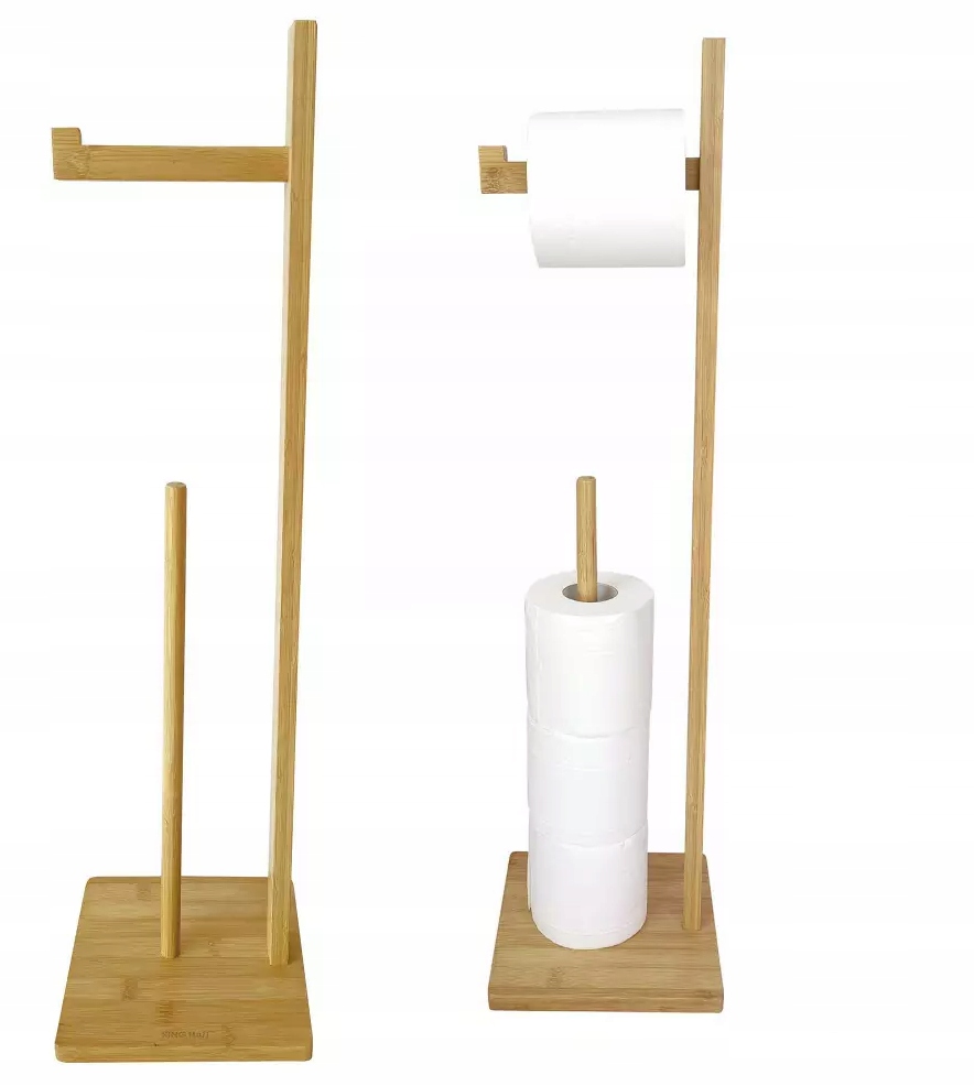 Držiak na toaletný papier - Bambusový toaletný papier stojan