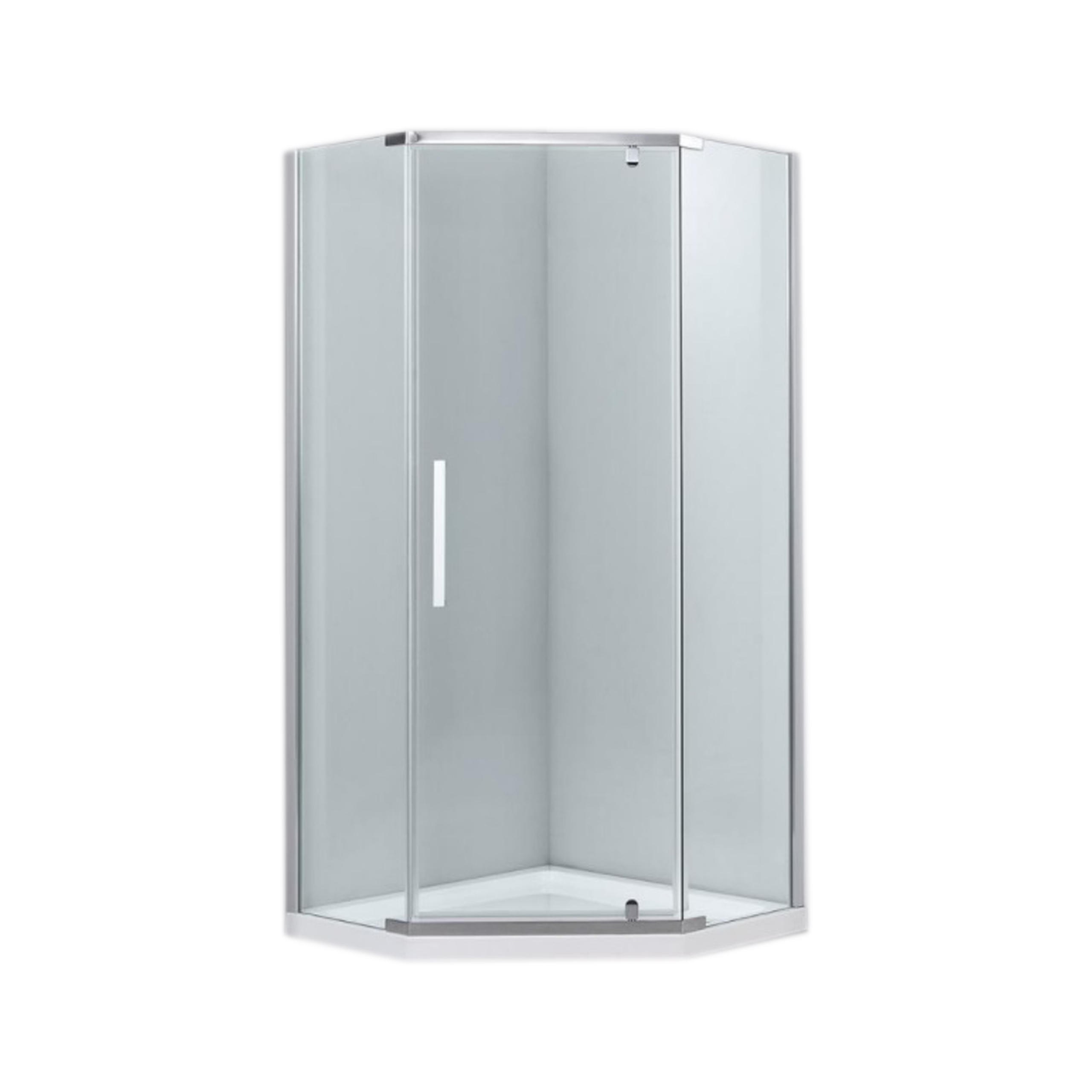 Sprchový kút, kabína - Sprchová skrinka v štýle 90x90 5-strok bez sprchového podnosu