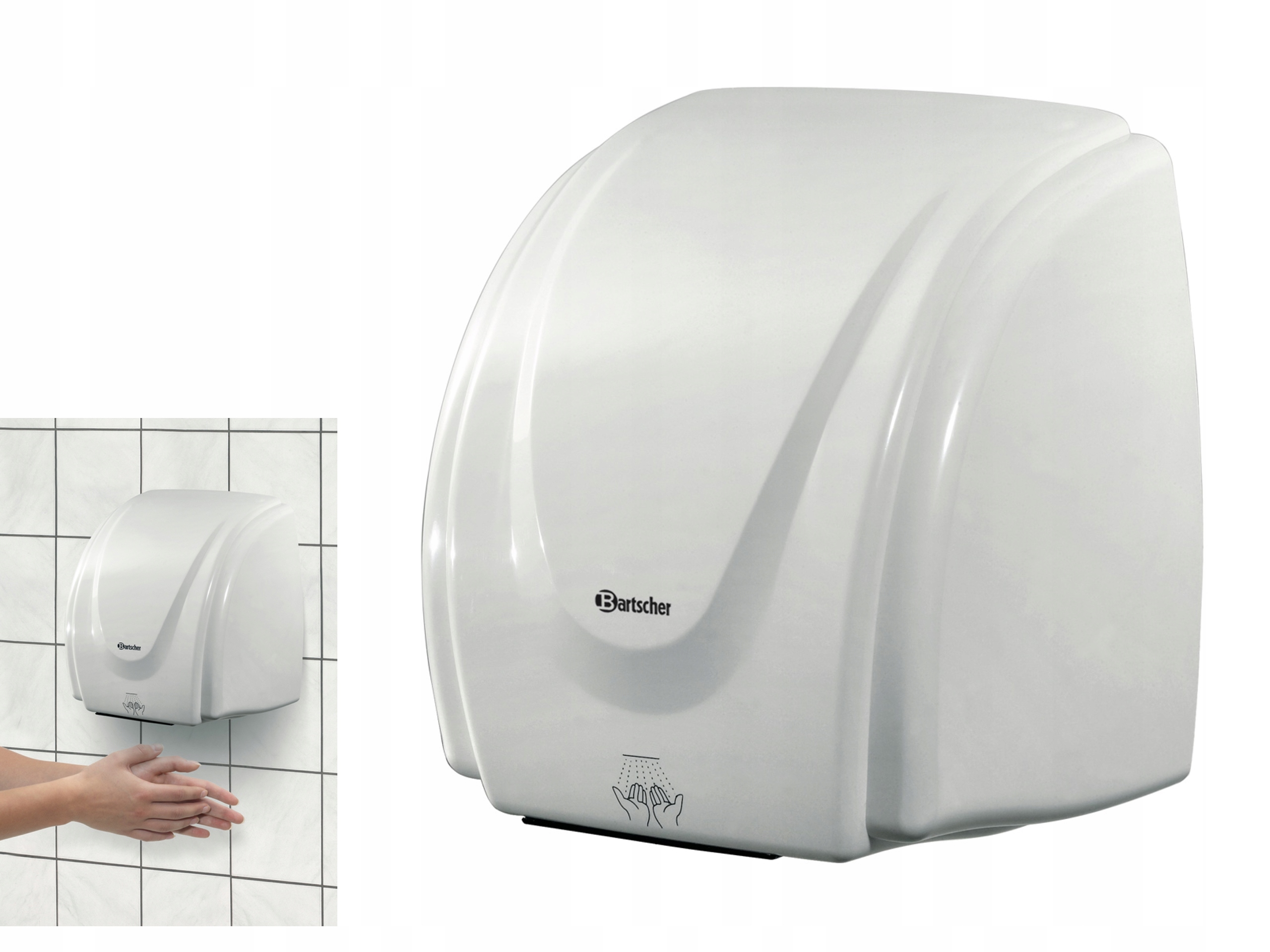 Sušič rúk - Sušič ruky s 2100 W snímačom pohybu Bartscher