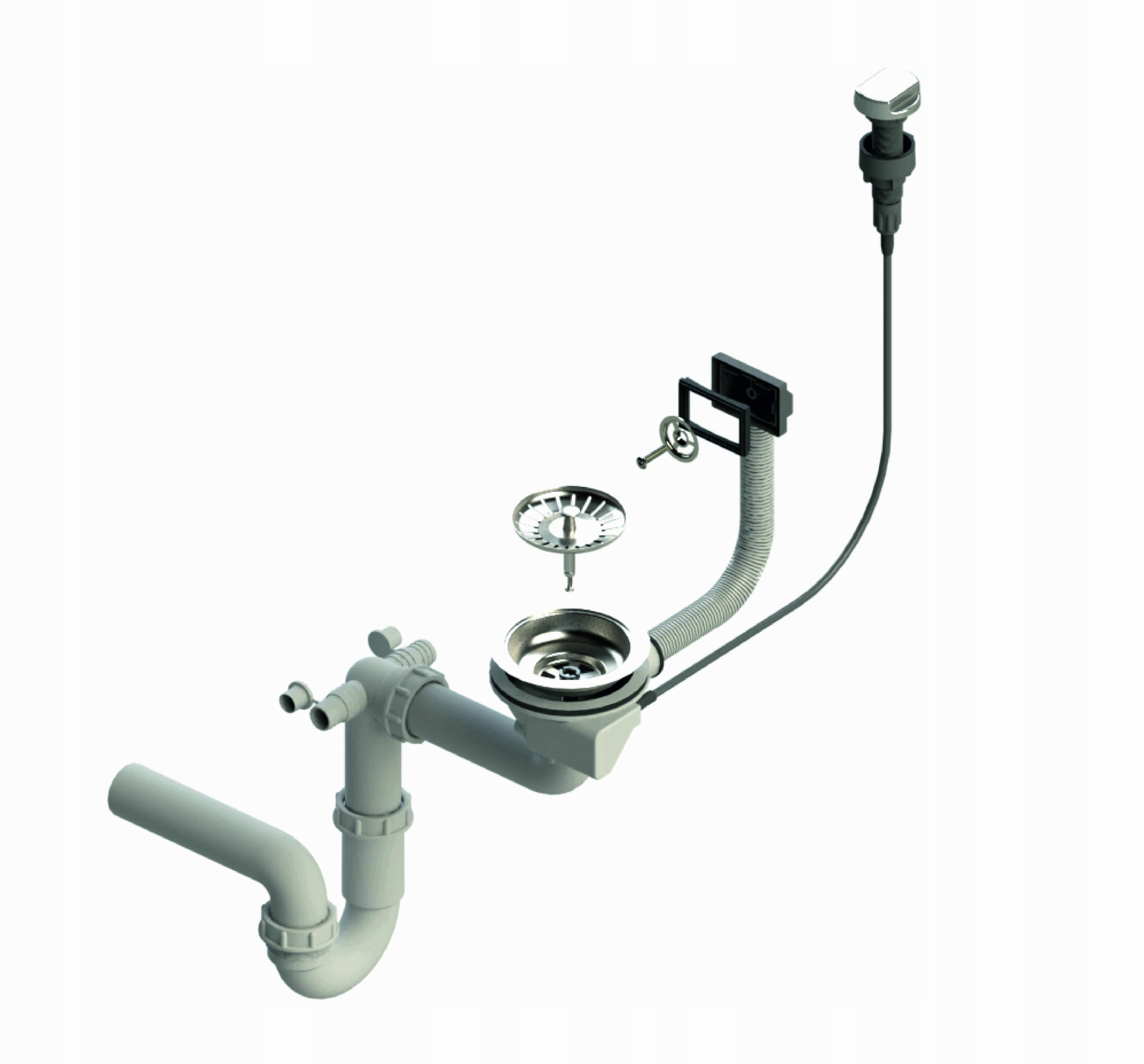 Kuchynský drez - Single -Chamber Wall Stroj SIPHON