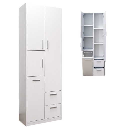 Kúpelňová skrinka - Kúpeľňová skrinka stojaca s košom. szer.60cm P 298