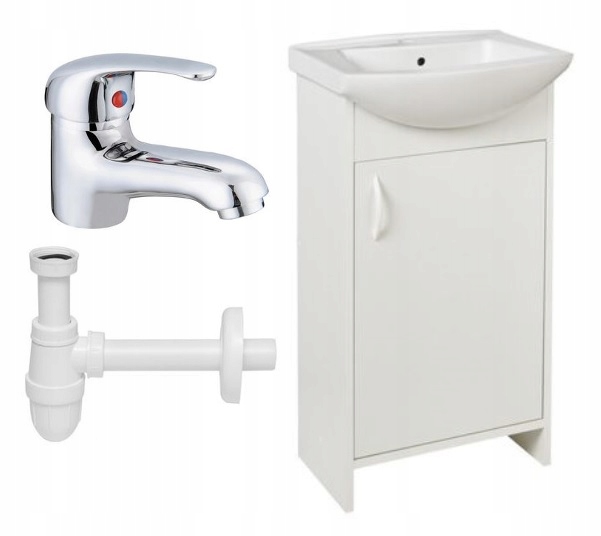 Kúpelňová skrinka - Kúpelňová skrinka s krytom batérie Siphon Set
