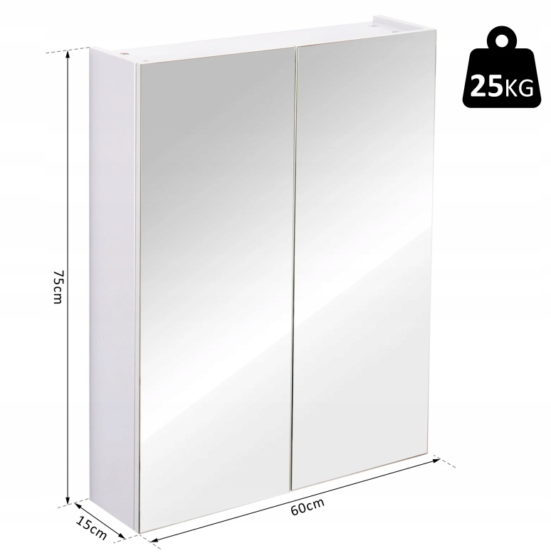 Kúpelňová skrinka - Kúpeľňová skrinka POLICE ZÁVESNÝ MIRROR HOMCOM