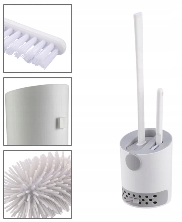 WC kefa - Závesná kefa na toaletu 2in1 Silikón