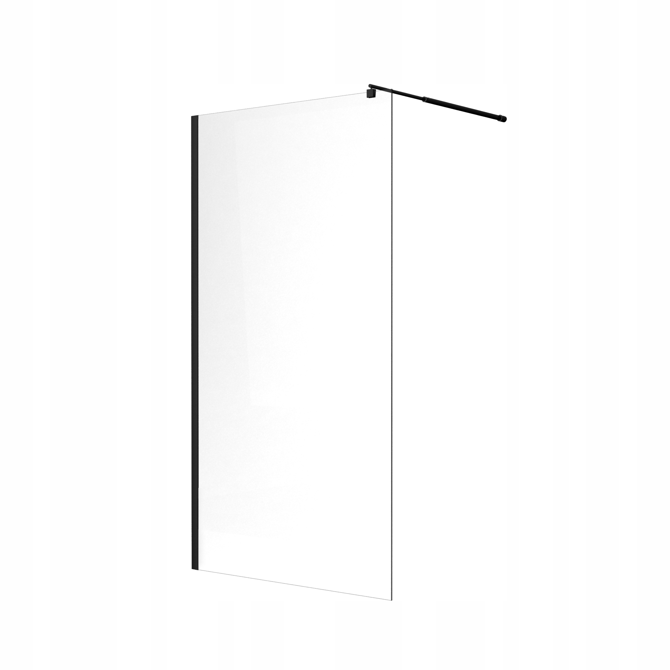 Sprchová zástena - V chode sprchového skla 80 cm skla 8 mm čierna