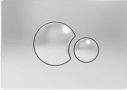 Splachovacie WC tlačítko -  Rozsiahle tlačidlo pre stojan Small 706 Chrome Gloss
