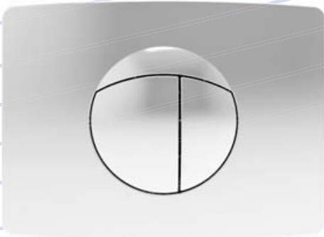 Splachovacie WC tlačítko -  Dezančné vyplachovacie tlačidlo S 701 Chrome Gloss Gloss