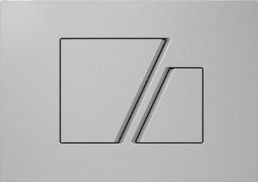 Splachovacie WC tlačítko -  Degovina S 707 Chrome Matte Button - Sanit 995
