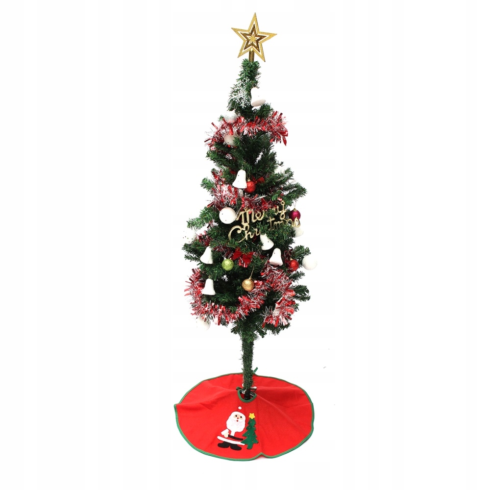 Santa Claus Snowman vianočný stromček sukňa stojí ozdoby x