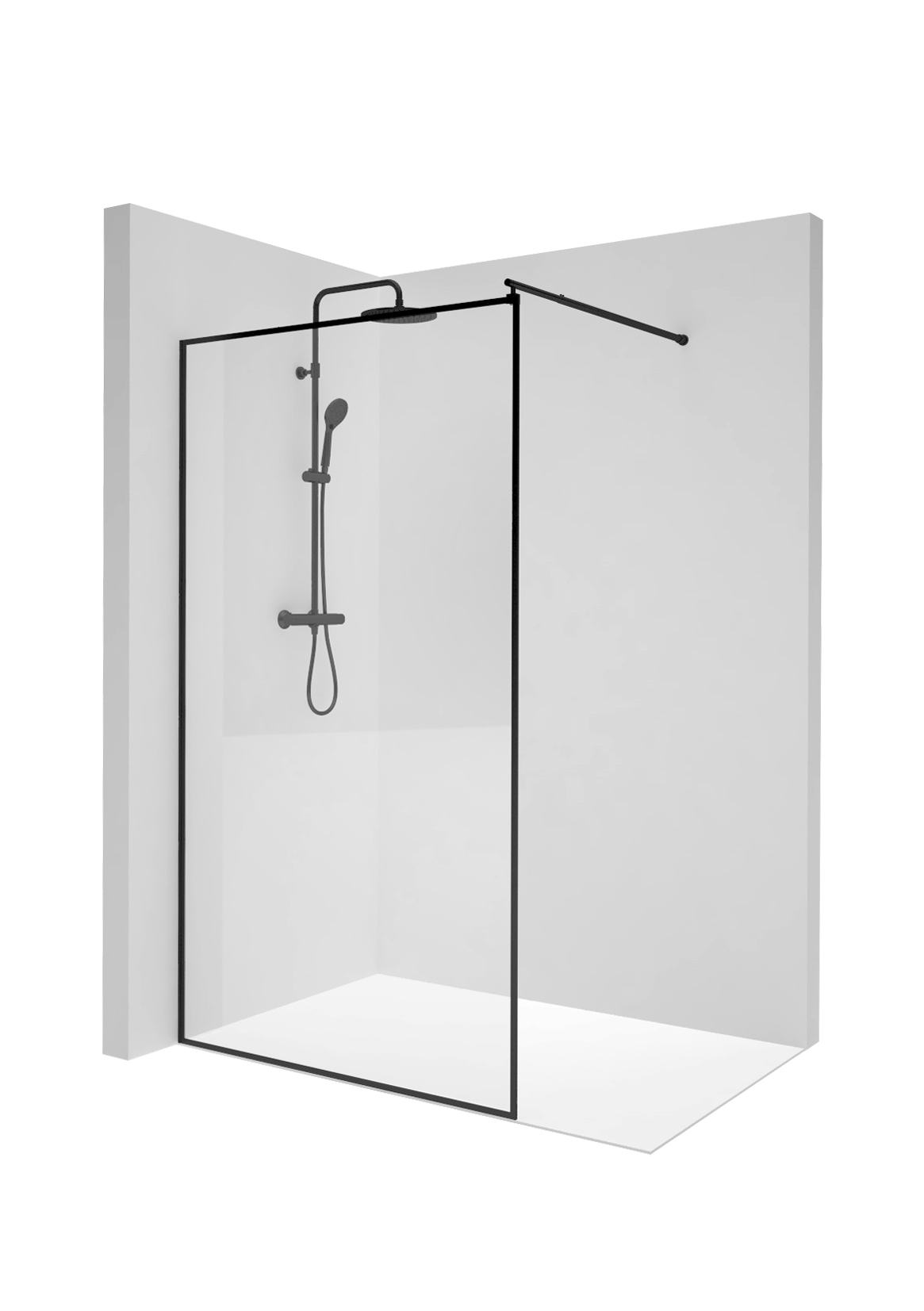 Sprchová zástena - Essenza Pro White Walk-in 75x200 Radaway Cabin