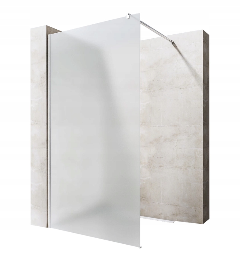 Sprchová zástena - Wall-In 120 x 195 cm mrazené sklo 8 mm