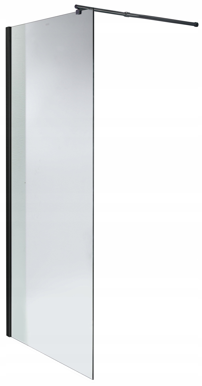 Sprcha stena poletovať BLACK IN WALK čierna 80cm