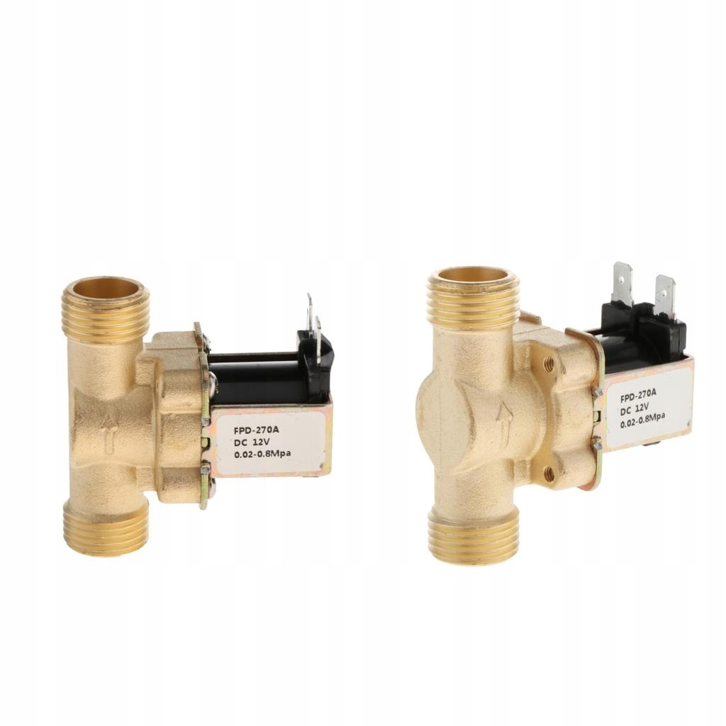 Sada 2 elektrických solenoidu normálne zatvorené
