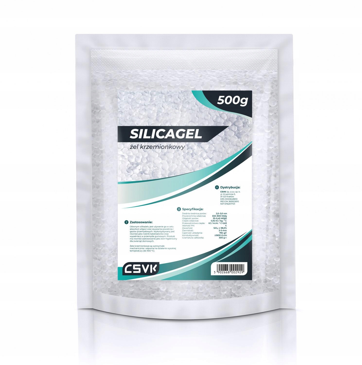 Pohlčovač vlhkosti - Silikagélový silikagél absorbér 0,5 kg