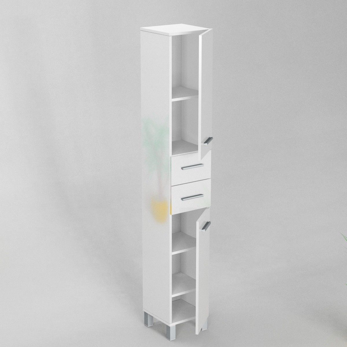 Kúpelňová skrinka - Post kúpeľňa SW13 40 biela lesklá