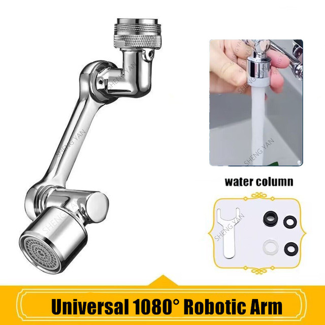 Kuchynská, drezová batéria - Z nehrdzavejúcej ocele 1080 Universal Rotary Tap