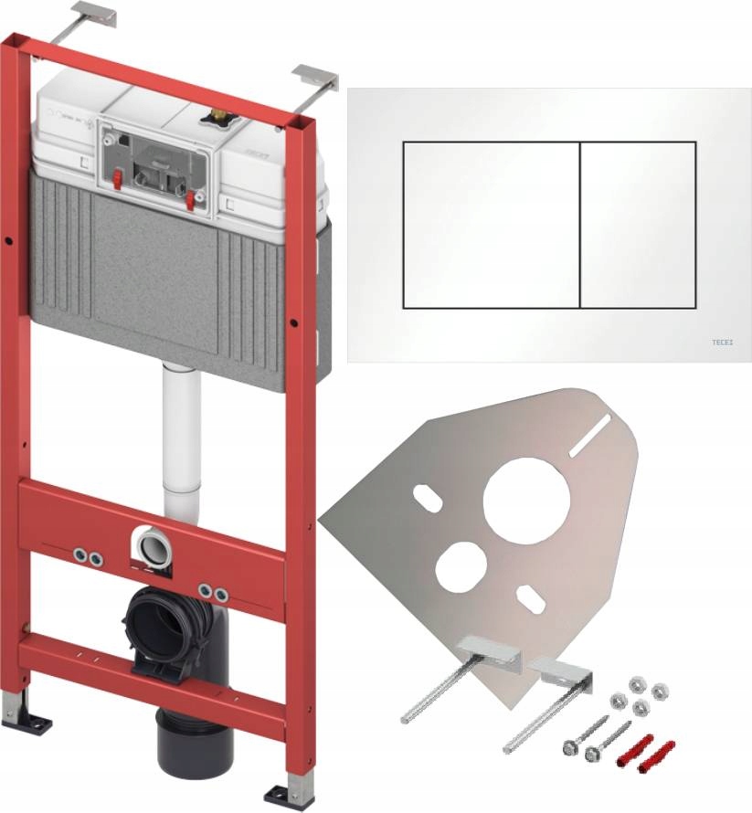 Podomietkový WC modul -  Zapíšte rám s zátvorkami TECE 9320308