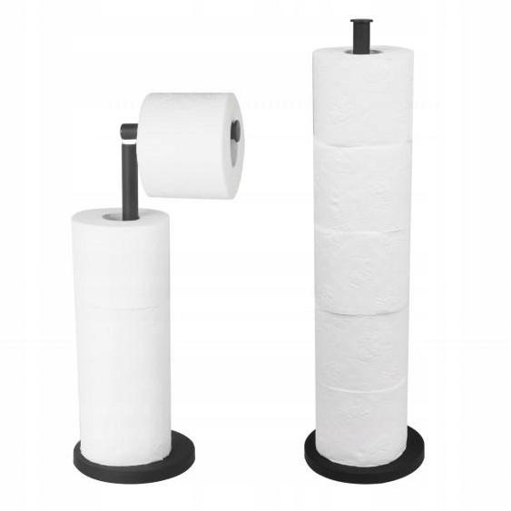 Držiak na toaletný papier - WC rukoväť jednoduchý futura čierny 02963 bisk