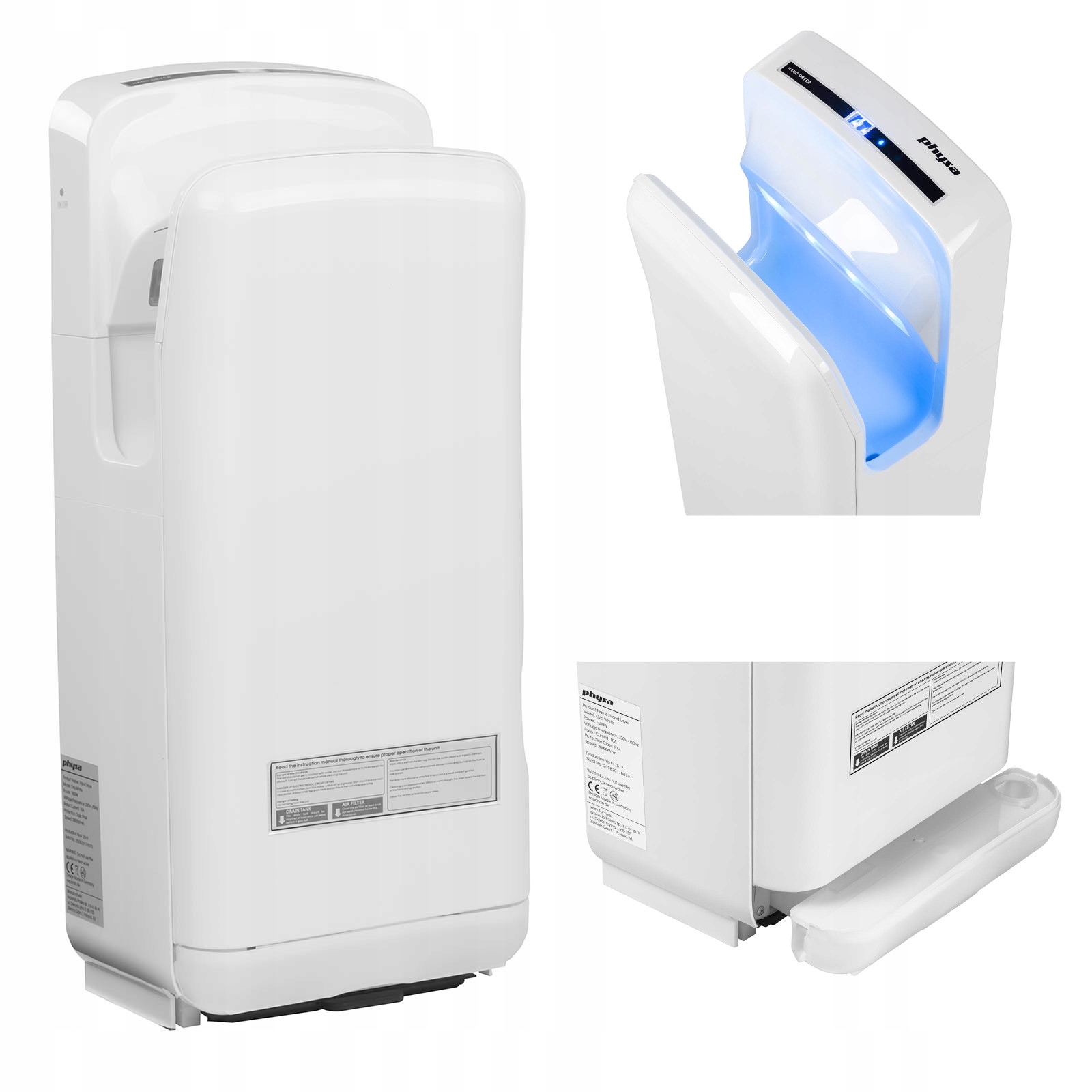 Sušič rúk - Faneco Halny Biała 1200W Faneco Hand Sušer