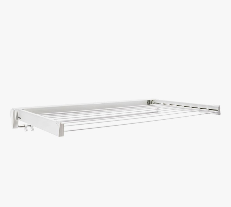 Sušiak na prádlo - Stropný sušič 6 tyčí 140 cm sušiaci biela