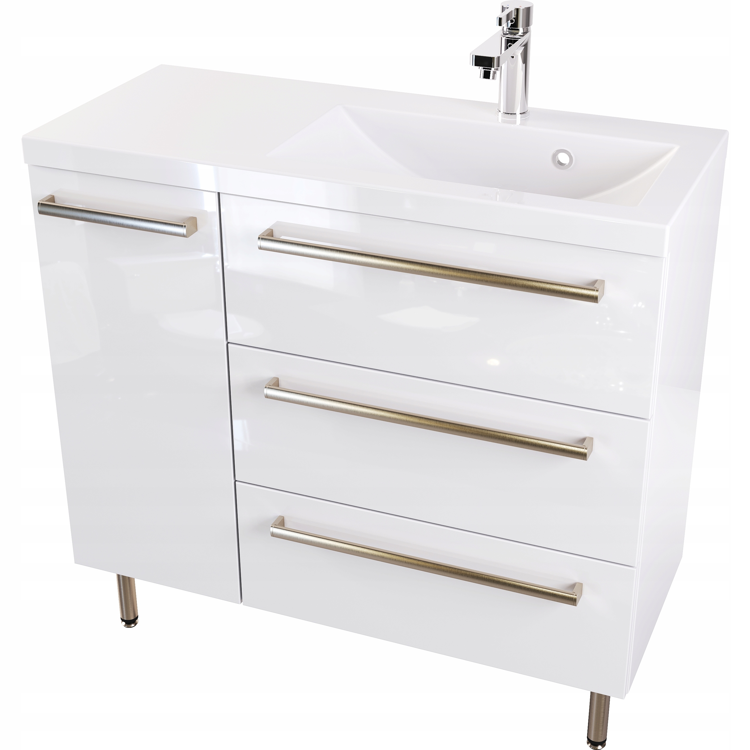 Kúpelňová skrinka - Stojaca skriňa PREMIUM P ATH 90