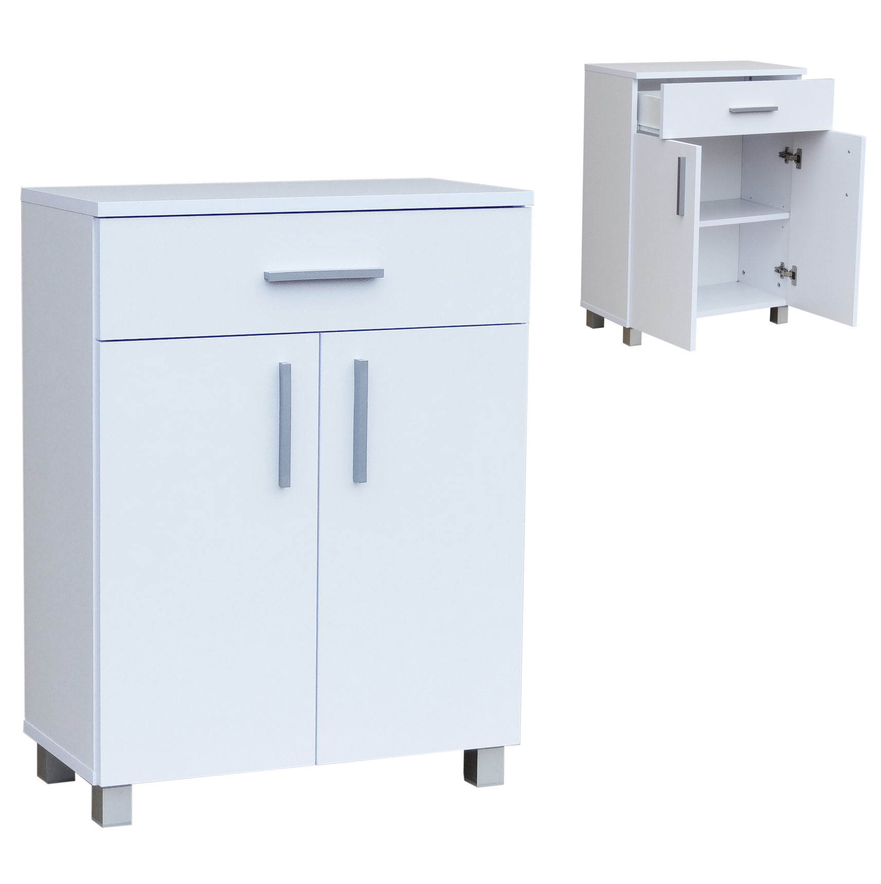 Kúpelňová skrinka - Kúpeľňa Kabinet Stojaci Šírka 60cm 821