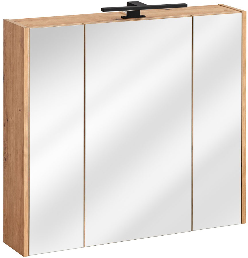 Kúpelňová skrinka - Kúpeľňová skrinka 80 cm s Montana duba čele zrkadla