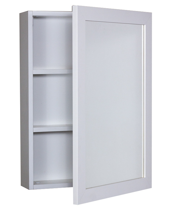 Kúpelňová skrinka - Kúpeľňová skrinka bielej závesné s 70x50 zrkadlom