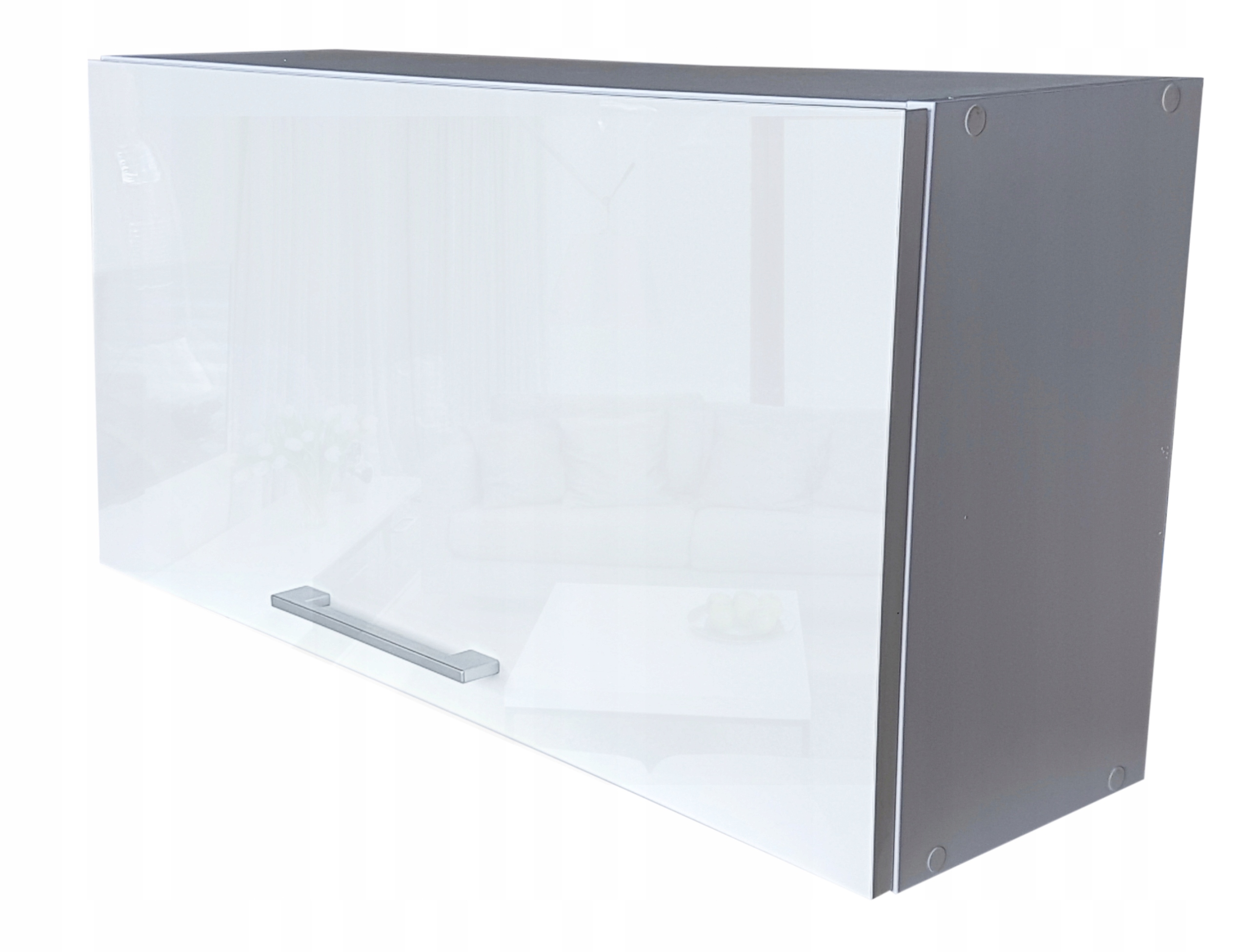 Kúpelňová skrinka - Závesná skriňa lesk 80