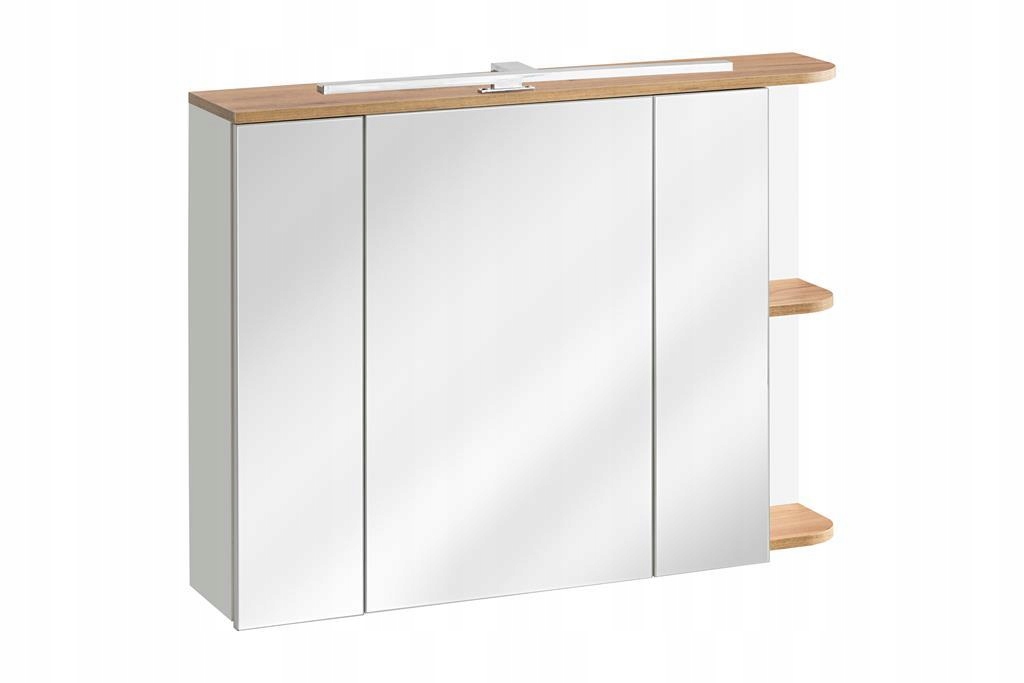 Kúpelňová skrinka - Skriňa so zrkadlom Platinum 840 bielych LED +