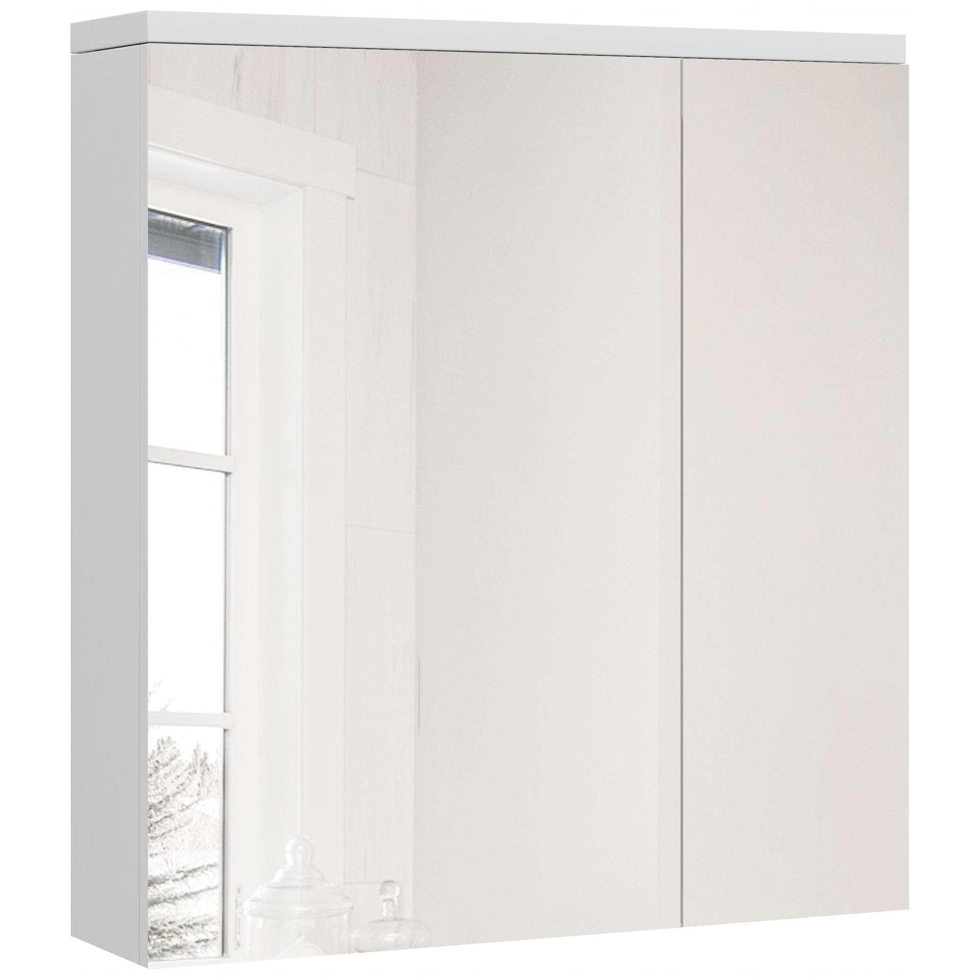 Kúpelňová skrinka - Skriňa so zrkadlom 60 W cm