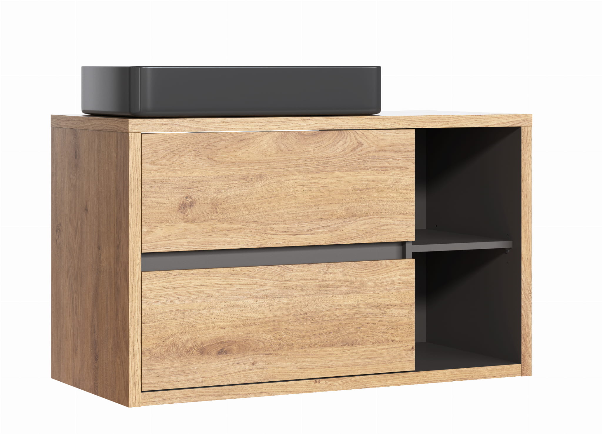 Kúpelňová skrinka - Wash-stand 100x60x46 cm prívesok Oak Devon