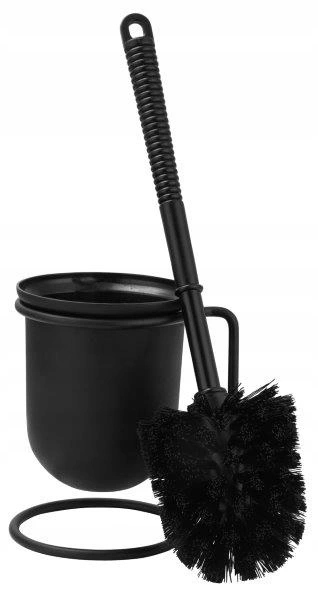 WC kefa - Čierna toaletná kefa 35 cm