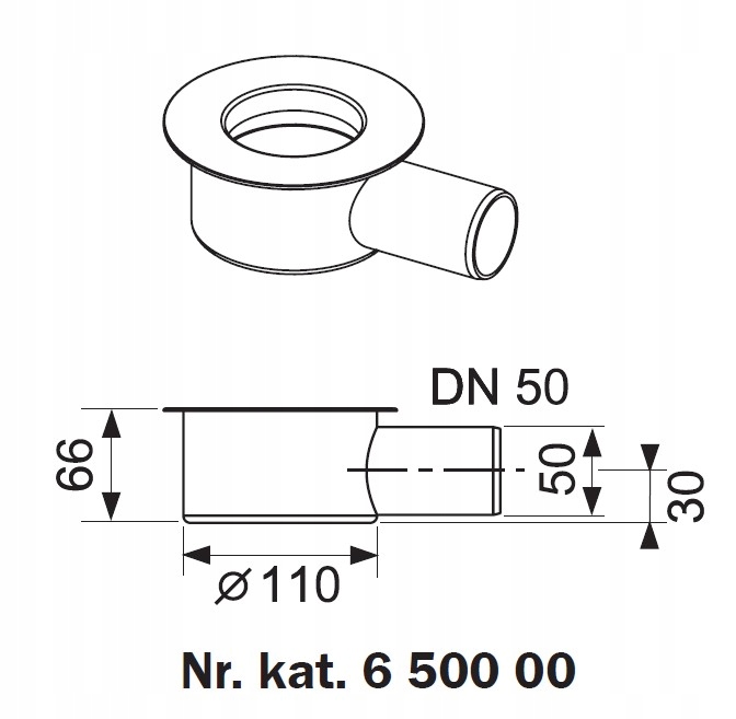 Sprchový žľab - TECY DRAINLINE ZAPNUTÉ KNEO SA 95 MM SIPHON
