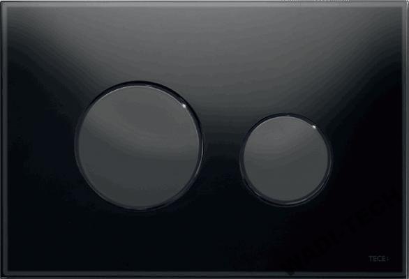 TECE Loop Tlačidlo Glass Black Tile WC Reflage