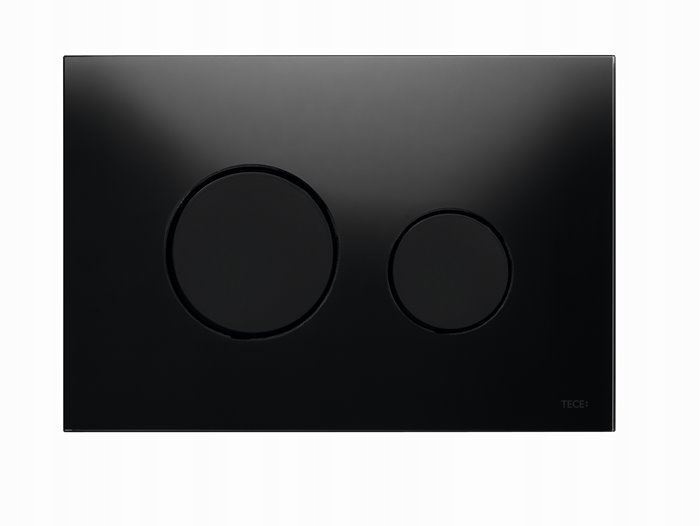 Splachovacie WC tlačítko - TECE BLACK GLOSE GLOGLE