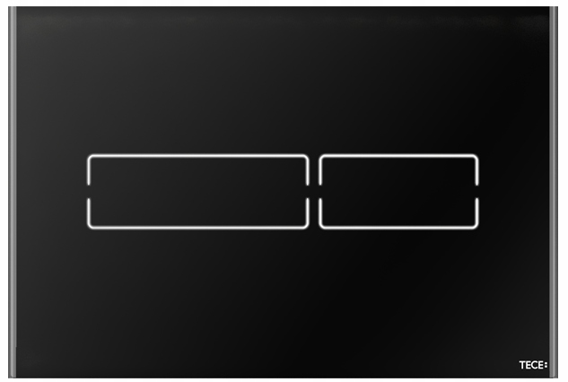 Splachovacie WC tlačítko - TECE BLACK LEGING RLUCK BLOCK 9240961