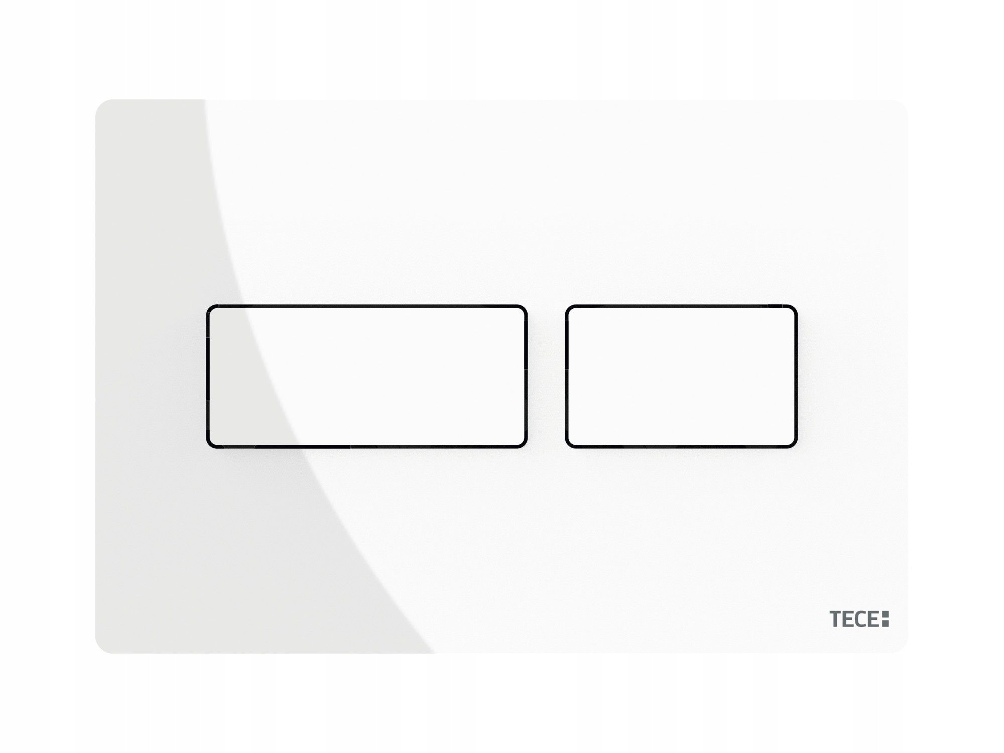 TECE SOLID Plate Button White Shine toaletná Rożeża