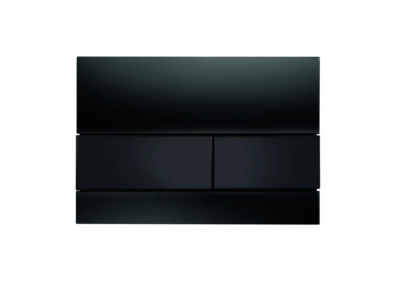 Splachovacie WC tlačítko -  TECE TECESQUARE BLACK GLOSE GLOTH, P: Čierna