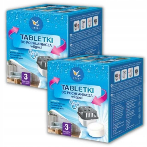 Pohlčovač vlhkosti - Ardor 3x450g x 2 Tablety absorbéra vlhkosti