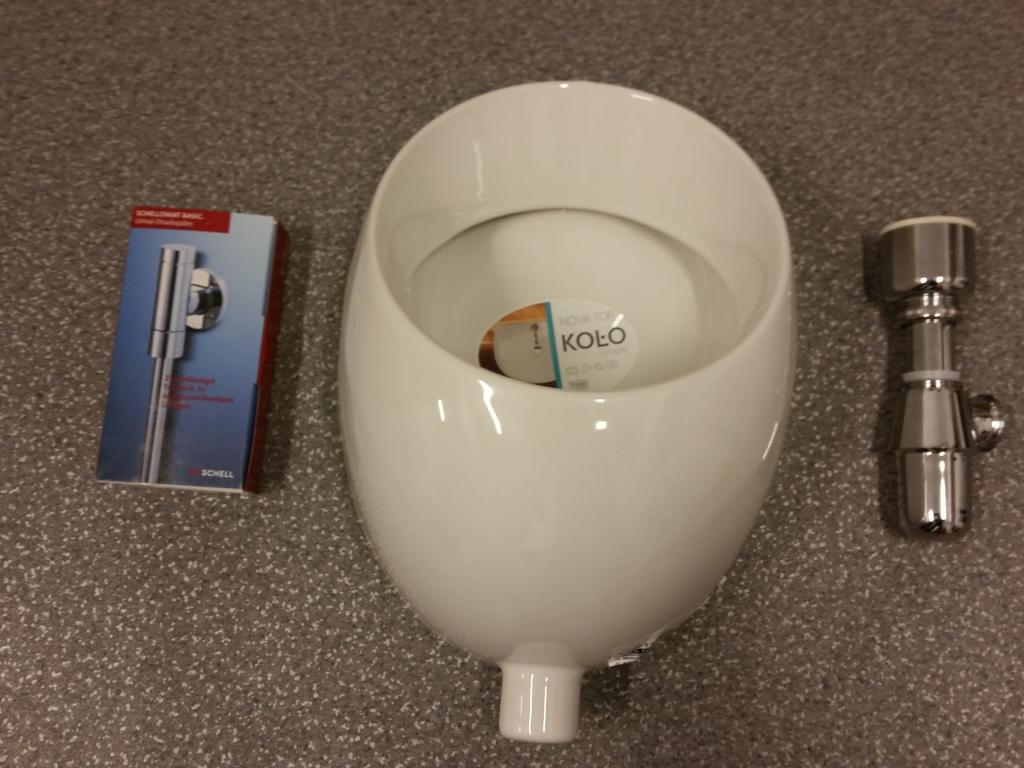 Pisoár - Lacné pisoár s chrómovým systémom SHELL SCHELL