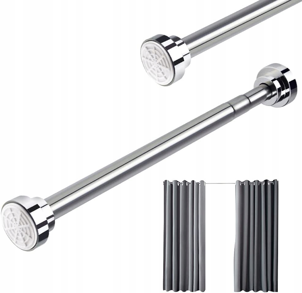 Sprchová tyč - Teleskopická sprchová opona tyč 55-85 cm ďalekohľad