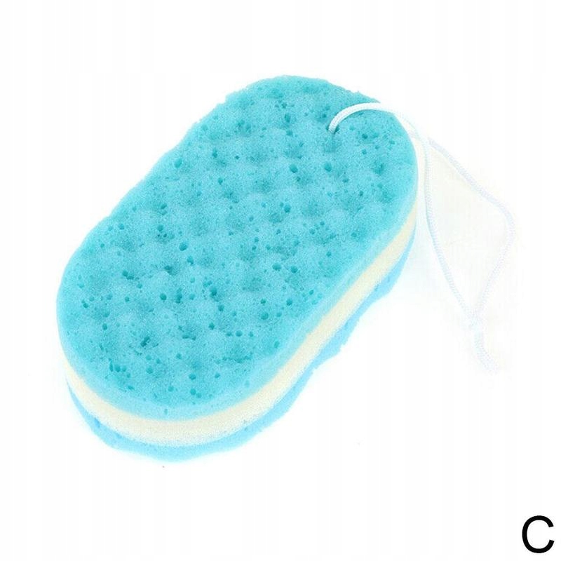 Sprchová tyč - Trojvrstvová vlnová vaňa špongia Body Brush Shower Ski