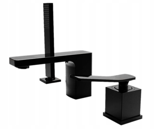 Vaňová batéria - Trojdielna sada Sonic Black Bath Bath