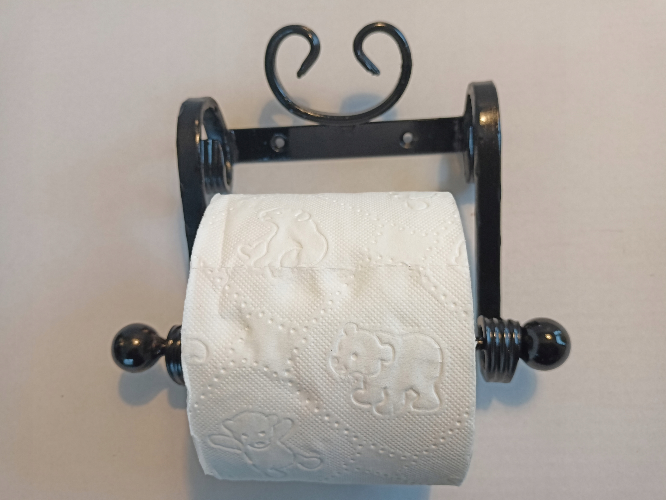 Držiak na toaletný papier - Mastný držiak na toaletný papier č. 2 čierny