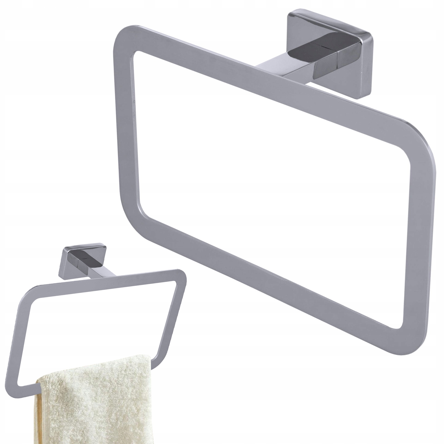 Uterák rukoväte kúpeľňový záves Loft Chrome