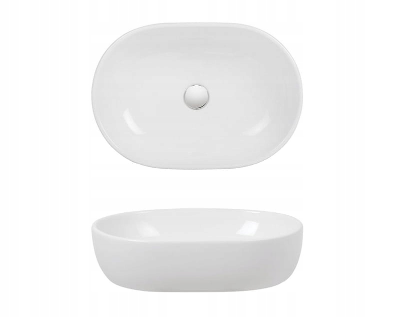 Umývadlo - SINK 48x35x13 cm SLIM Tenkostenná WHITE
