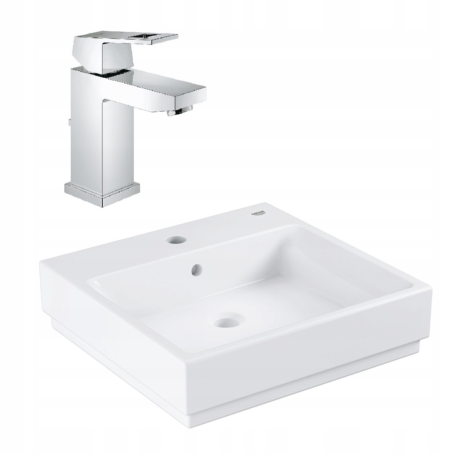 Umývadlo - Umývadlo 50x50 cm + Batéria Eurosmart Grohe set