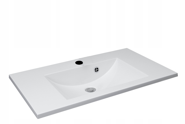 Umývadlo - SINK 80x47 WHITE liateho mramoru naszafkowa