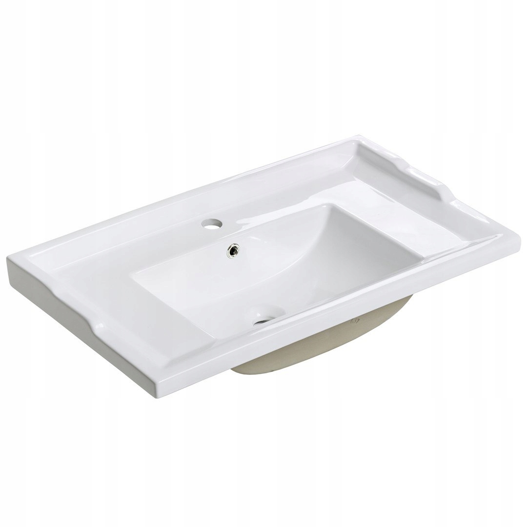Asymetrické umývadlo -  Doon Washbasin biely štýl klasický štýl Hakano -